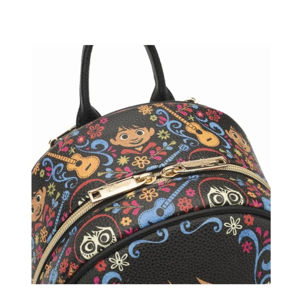 NWT Disney Wondapop Coco Miguel Hector Ernesto Faux Pebbled Leather Backpack - Picture 6 of 8